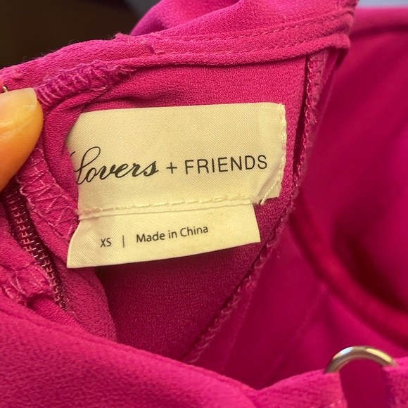 Lovers + Friends Melissa Gown (Magenta) - Picture 6 of 6